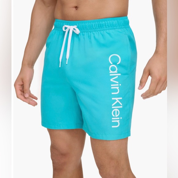 CALVIN KLEIN CORE VOLLEY SWIM TRUNKS, NWT - Picture 3 of 4